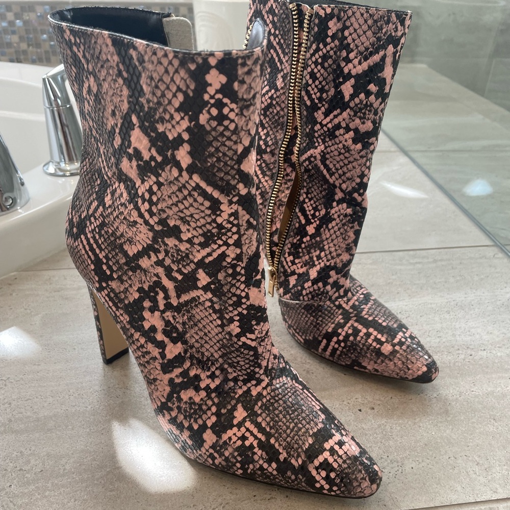 Mistress rocks python booties
